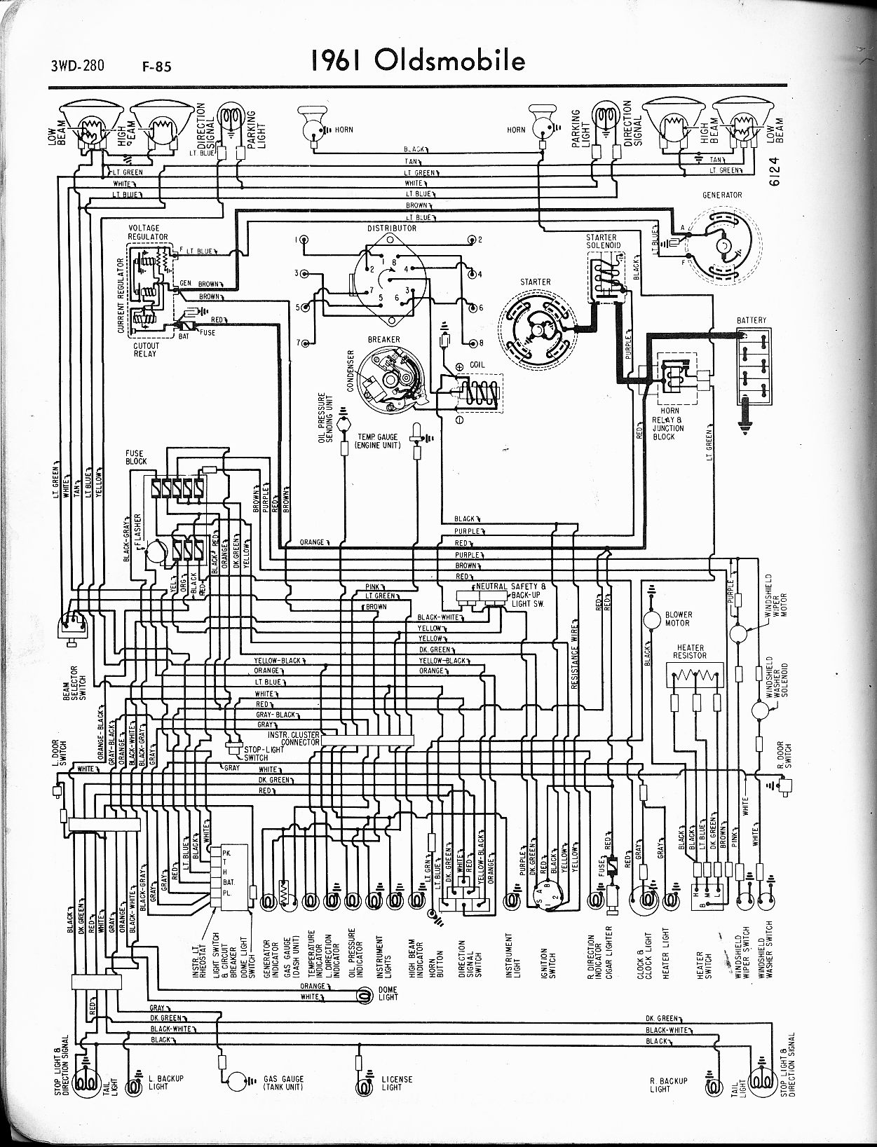 Oldsmobile wiring diagrams - The Old Car Manual Project